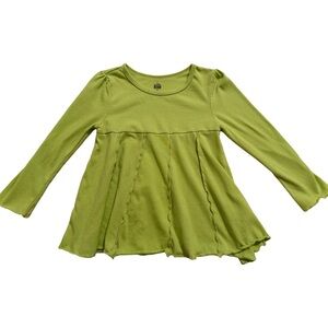 Kids Headquarters Lime Green Long Sleeve Top (4T)